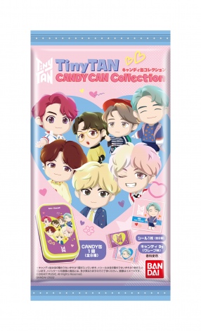 BTSキャラクター“TinyTAN”、缶バッジ作れる玩具やキュートなキャンディ缶が登場 おすわりフィギュア&入浴剤も 