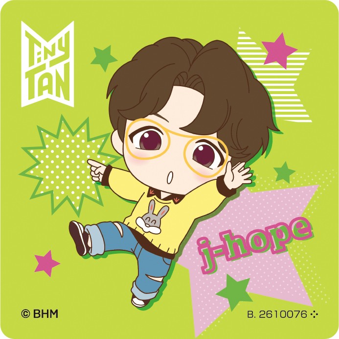 TinyTAN ぴた！でふぉめ缶バッジ j-hope BTS jhope 缶バッジ ぴた！でふぉめ TinyTAN Butter 缶バッジ [4.j-hope],