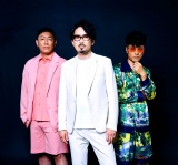 解散から10年の時を経て再結成を発表したDOPING PANDA（左から）Taro Hojo、Yutaka Furukawa、Hayato Beat 