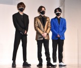 舞台『Endless SHOCK -Eternal-』製作発表に出席した（左から）佐藤勝利、堂本光一、北山宏光 （C）ORICON NewS inc. 
