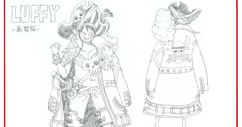 One Piece 新作映画の 戦闘服 公開 テーマは Rock 海賊 で中世の鎧など描いた設定画 Oricon News