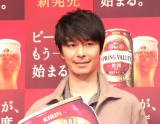 俳優としての目標を語った長谷川博己＝キリンビール『「ビールが、もう一度始まる。」新「スプリングバレー」感動体験プロジェクト発表会』（C）ORICON NewS inc. 