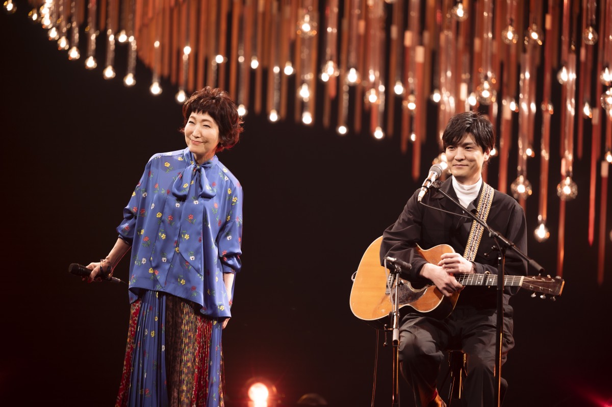 森山良子さんと森山直太朗さんの親子写真