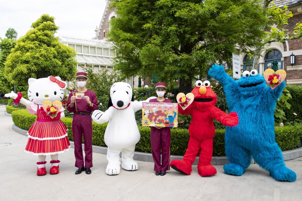 USJ、感謝を伝える『Thanks Love Week』開始 キャラクターが“バラの