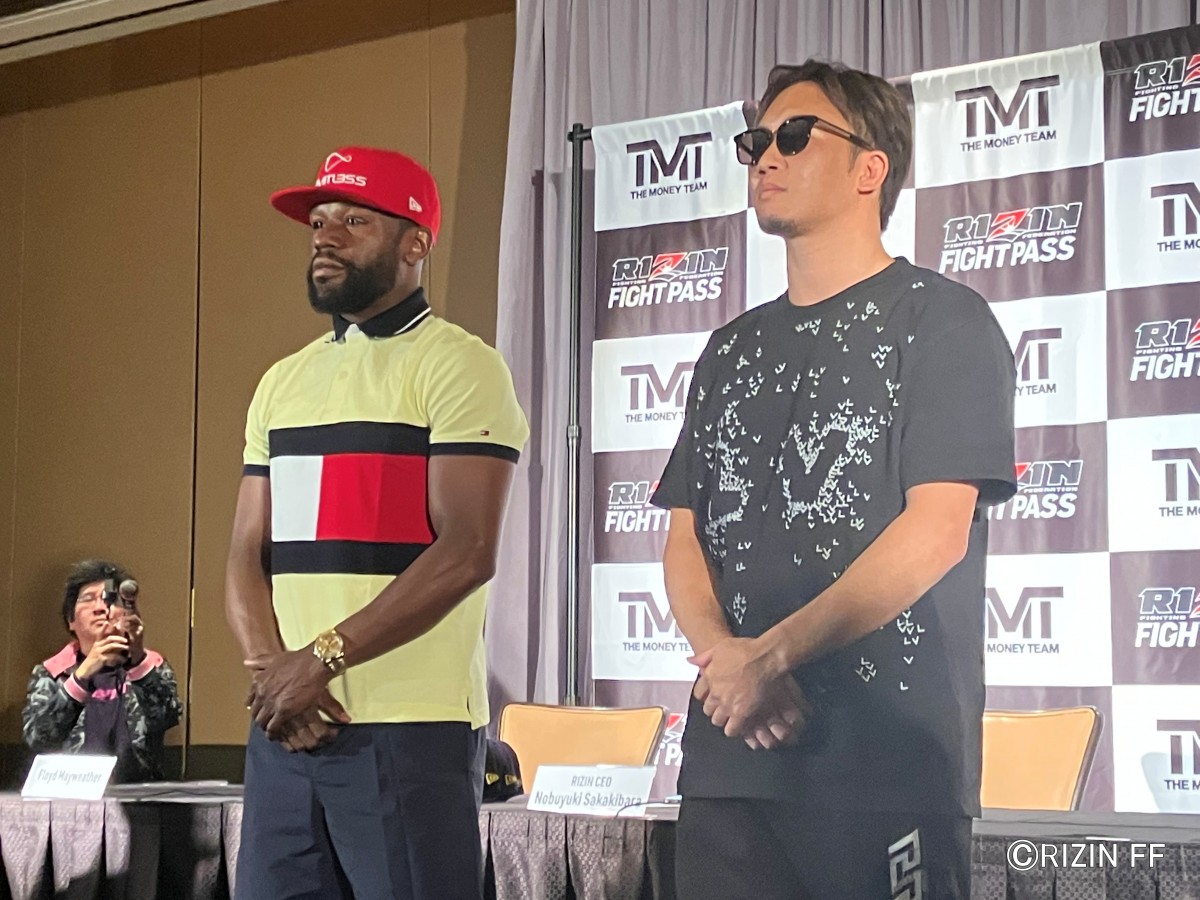フロイド・メイウェザー 那須川天心 直筆サイン RIZIN ボクシング 朝倉未来 フロイド・メイウェザー 直筆サイン キャップ ボクシング 那須川
