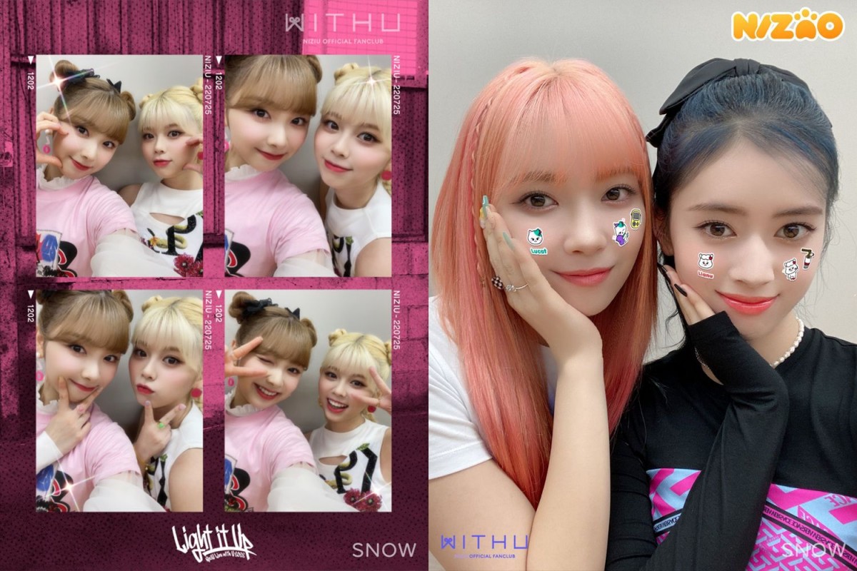 NiziU、オリジナルフレーム＆NIZOOスタンプが「SNOW」に登場