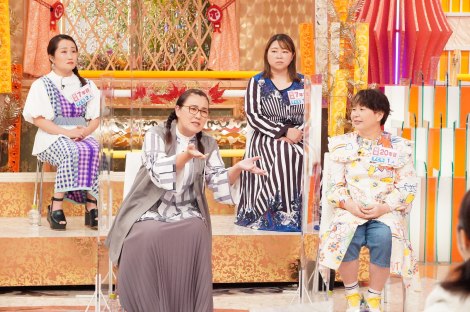 17日放送の『ホンマでっか!?TV』に出演する(左から)キンタロー。、やしろ優、白鳥久美子、大島美幸(C)フジテレビ 