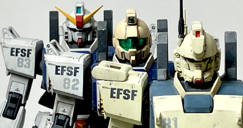 これが“白い3連星”か」泥臭い物語と量産されるガンダムに衝撃 ガンプラ