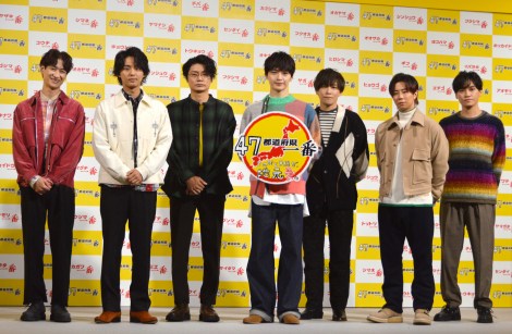 Kis-My-Ft2（左から）宮田俊哉、藤ヶ谷太輔、横尾渉、玉森裕太、千賀健永、北山宏光、二階堂高嗣 （C）ORICON NewS inc. 