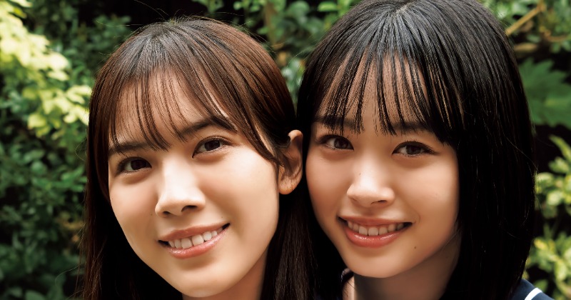 日向坂46“同期同学年コンビ”高橋未来虹＆森本茉莉、初ペアグラビア 美