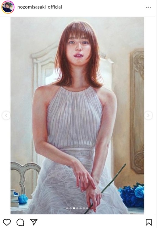 佐々木希も“息を呑む”仕上がり 自身モデルの絵画に反響続々「天女様