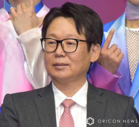 『HOT JAPAN with JO1プロジェクト』の発表会見に参加したチェ・シンファ社長 （C）ORICON NewS inc. 