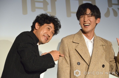 映画『月の満ち欠け』公開直前イベントに参加した（左から）大泉洋、目黒蓮 （C）ORICON NewS inc. 