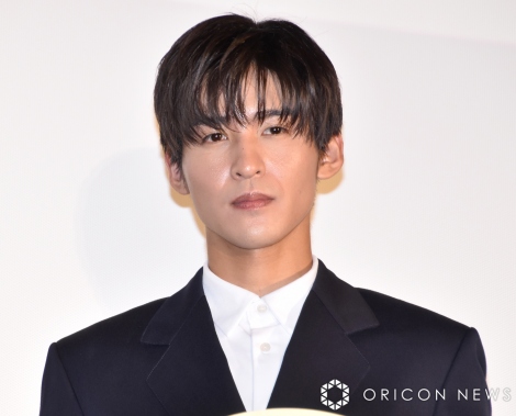 映画『月の満ち欠け』の公開前夜祭舞台あいさつに登壇したSnow Man・目黒蓮 （C）ORICON NewS inc. 