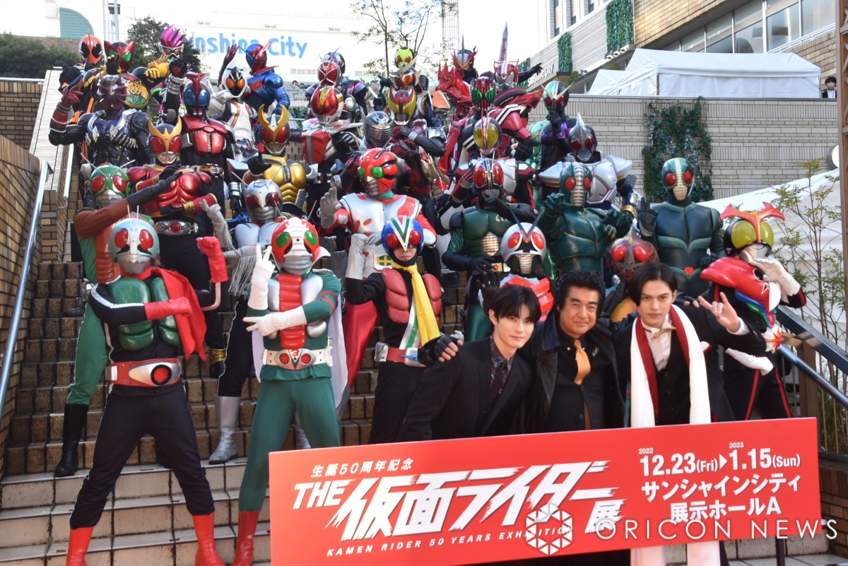 藤岡弘、集結した34人の仮面ライダーたちに「感無量」 『THE仮面
