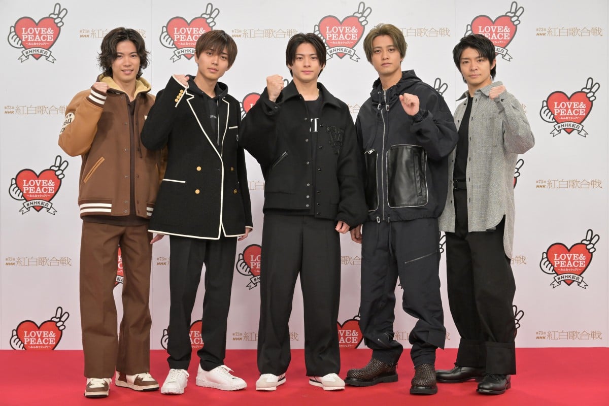 紅白リハ】キンプリ、5人体制ラストも和気あいあい 平野紫耀が歌唱曲