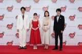 『第73回NHK紅白歌合戦』リハーサルに参加した（左から）大泉洋、橋本環奈、桑子真帆アナ、櫻井翔（C）NHK 