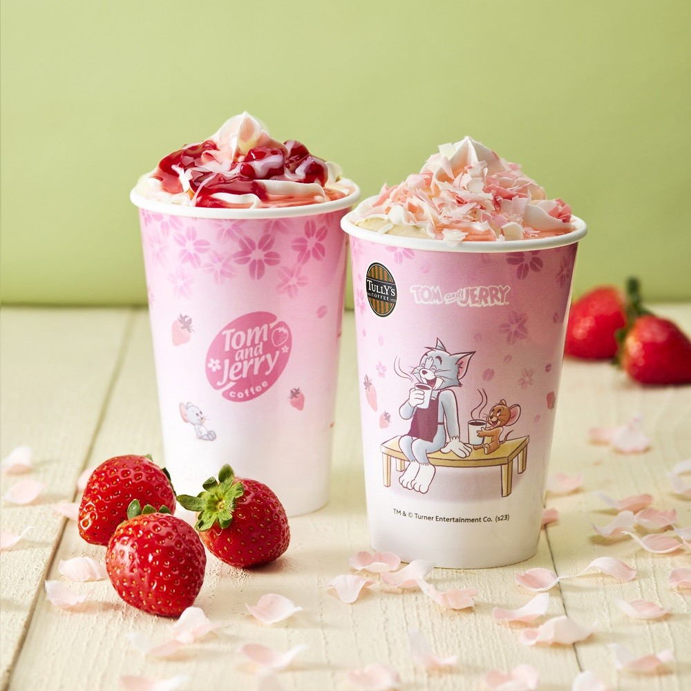 タリーズ トムとジェリーコラボ ぬいぐるみ さくら 桜 セット 新品 タリーズ】トムとジェリーが桜とともに降臨♡コラボ商品もたまら