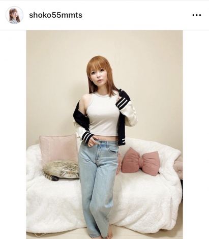 中川翔子「春のGUコーデ大放出　お気に入りは何枚目？？」（写真はインスタグラムより） 