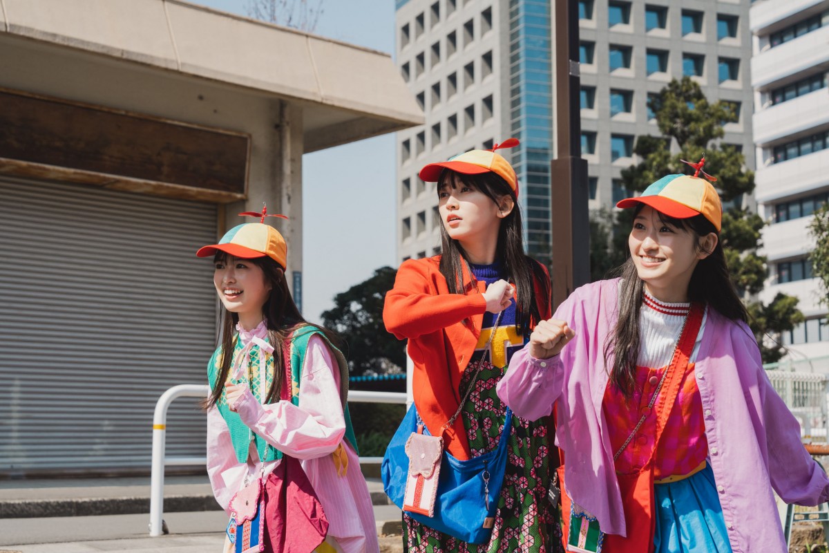 乃木坂46池田瑛紗・一ノ瀬美空・小川彩、そろいのツインテールで