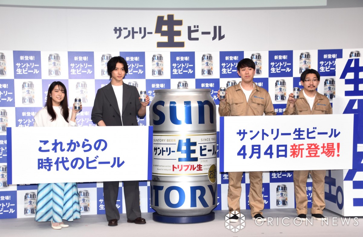 山崎賢人＆上白石萌音、ビールCMで念願かなう「夢だった」「大人になっ