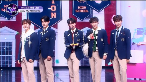 �uSay My Name�v�`�[�����wBOYS PLANET�x��10�b���@Mnet/Mnet Smart +�œ��ؓ��������E�z�M���iC�jCJ ENM Co., Ltd, All Rights Reserved 