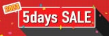 �Ă̐V�������s���X�y�V�������i�ƂȂ�u5daysSALE�v�J�� 