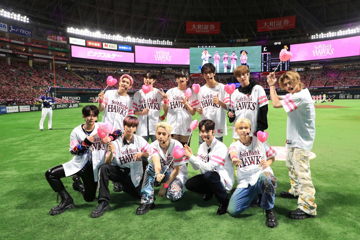 画像・写真 | INI池崎理人、地元福岡で人生初始球式 “変な球”に喝采 背