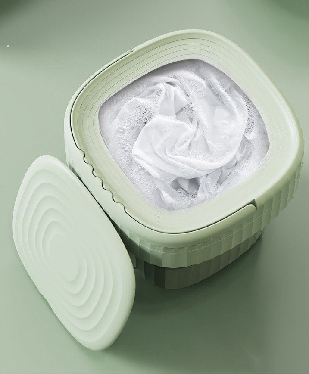 折りたたみ式ミニ洗濯機「G-Soak」 脱水もでき、手で絞る必要なし