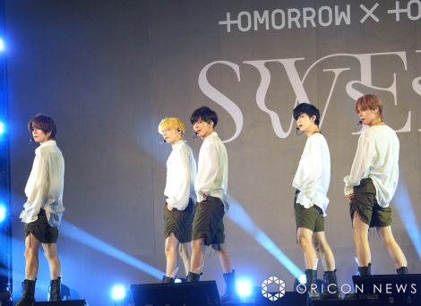 日本2ndアルバム『SWEET』発売記念イベントを開催したTOMORROW X TOGETHER （C）ORICON NewS inc. 