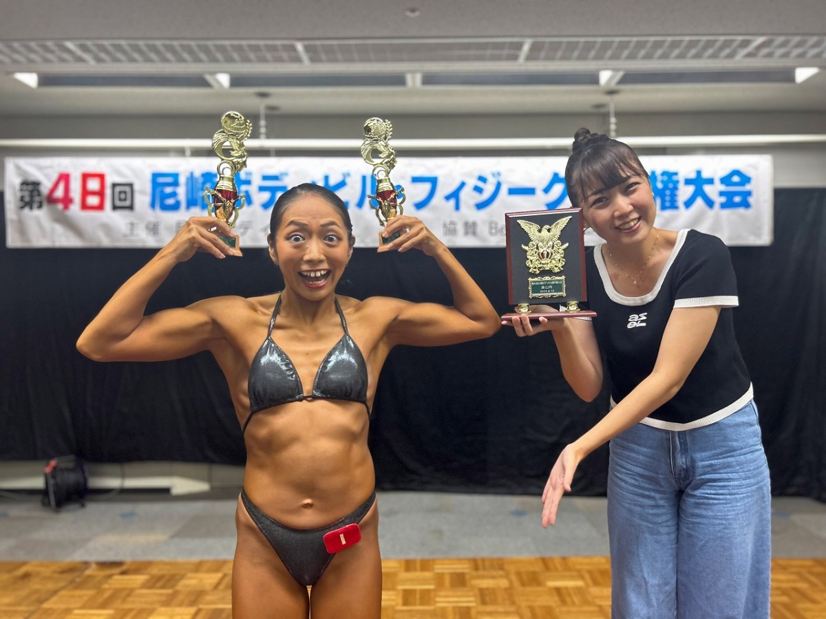女　ボディビル　ヌード 画像・写真 | アルミカン赤阪侑子39歳、尼崎のボディビル大会で優勝 半年で4キロ減量ムキムキに…モチベは相方への「恨み辛み嫉み」 9枚目 |  ORICON NEWS