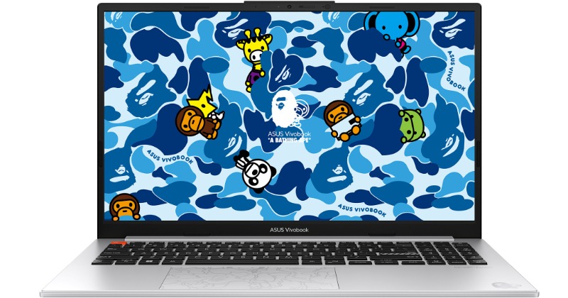 ASUS、30周年の「A BATHING APE」とコラボしたノートパソコンを発売