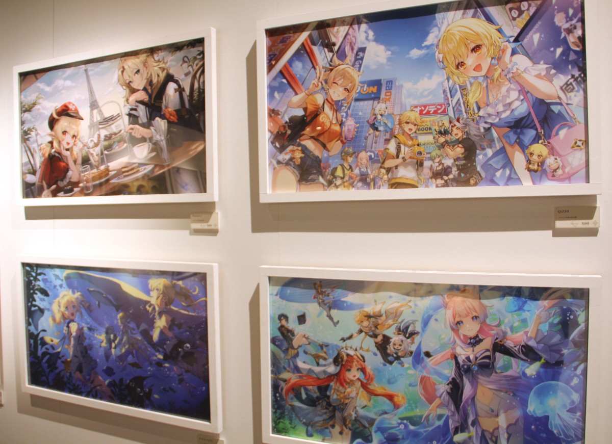 原神　ゲームアート展覧会　入場者限定非売品 原神』展覧会が開幕！ 100点以上のデザイン画＆巨大模型＆武器など展示