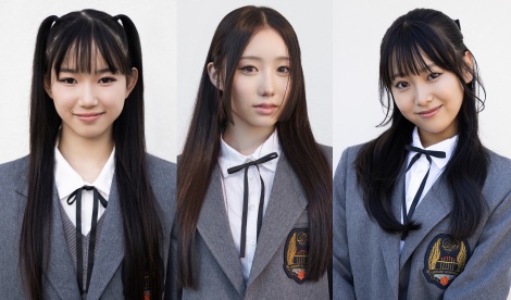 『The Debut: Dream Academy』に参加する日本人（左から）UA、MEI、HINARI　HYBE UMG LLC. 