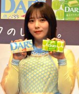 森永製菓『DARS』新CM発表会に登壇した与田祐希 (C)ORICON NewS inc. 