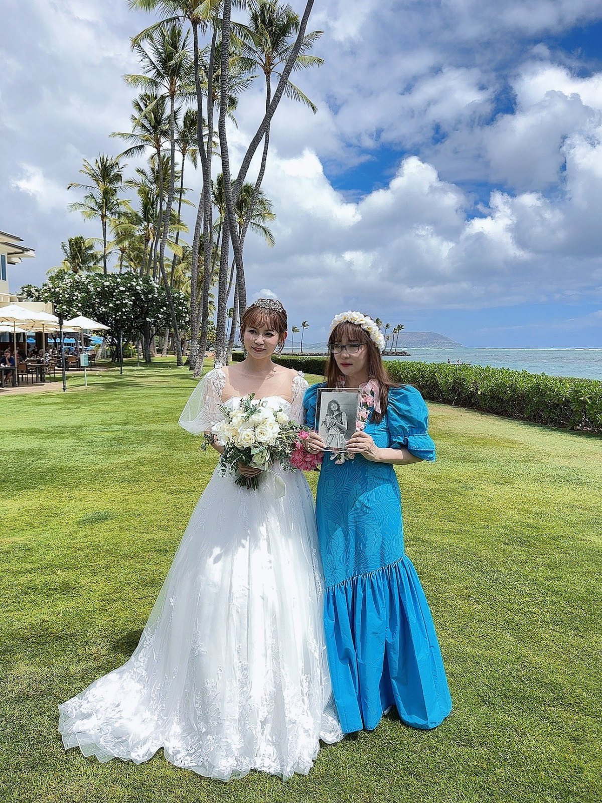 マウイマリ　mauimari 中川翔子さん着用　ワンピース　ドレス　ハワイ 画像・写真 | 中川翔子、ハワイで結婚式＆鮮やかドレス姿を披露 亡き父