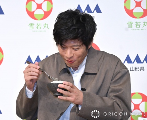 山形米『雪若丸』新米発表会＆アイデアおにぎりレシピコンテストに登場した田中圭 （C）ORICON NewS inc. 