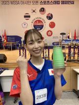 「スポーツスタッキング」アジア大会で金・銀・銅メダルを獲得した森川葵 