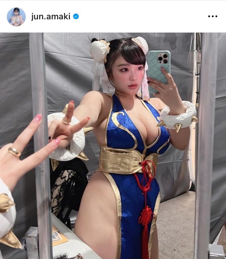 画像・写真 | 天木じゅん、“布面積少ない”春麗コスプレで美ボディ全開「なんてエッチな」「破壊力抜群」「オシリスゴイ！」 5枚目 | ORICON  NEWS