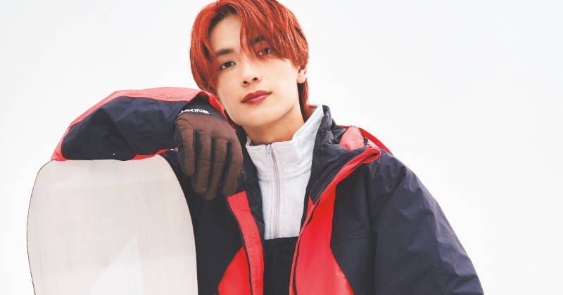 高橋恭平、リアル趣味のスノボ×自身考案のヘアアレンジスタイル披露