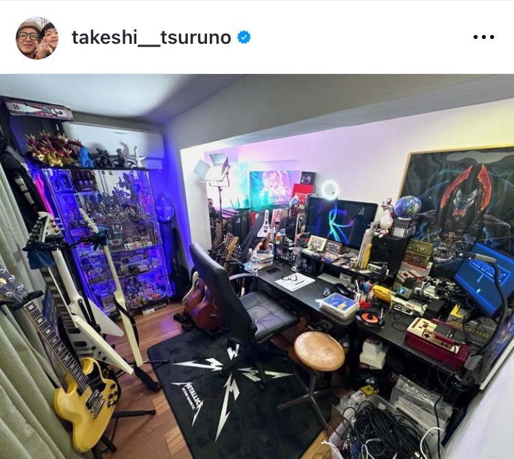 つるの剛士グッズセット つるの剛士、自宅の秘密基地を公開 “好きなモノ”だらけの空間に反響