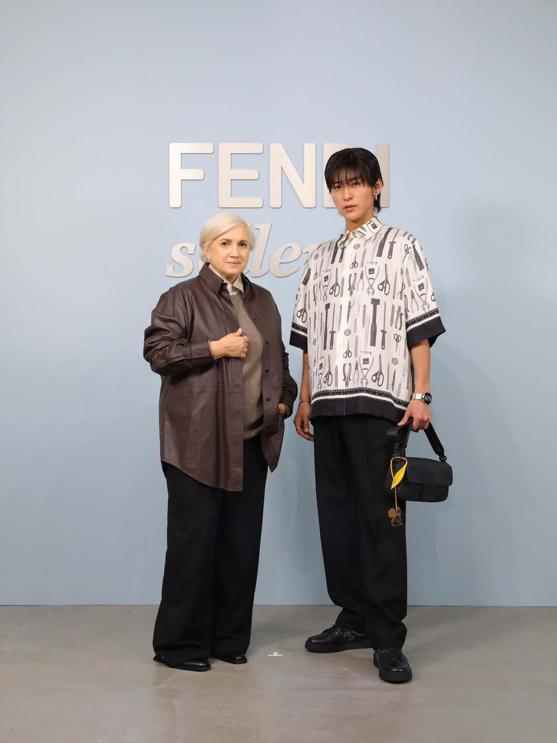 関税込【FENDI】目黒蓮着用 セレリア チャーム バッグ ☆Snow Man 目黒蓮さん インスタ着用☆ FENDI セレリア チャーム
