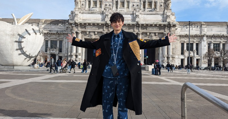 【綺麗めコーデ、カシミア混】オーラリー古着プレーンニット　ノームコア岡田将生 ゲストは俳優の岡田将生さん！『PEARLY GATES STYLE』第3弾 MASAKI