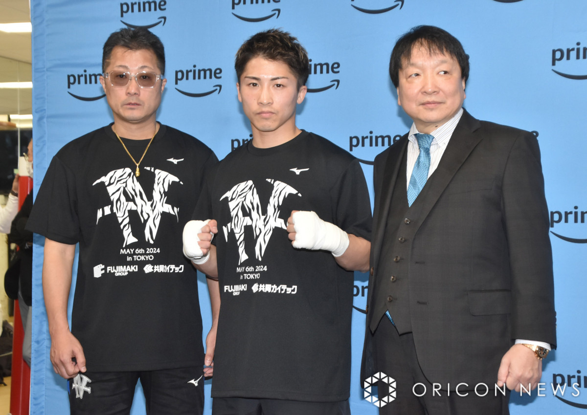 井上尚弥、ネリ戦向けたTシャツデザインに本音 ホワイトタイガーイメージもゼブラ柄に勘違いされ苦笑 | ORICON NEWS