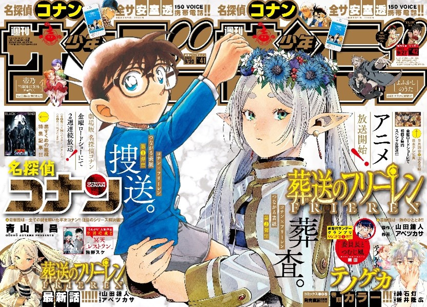 名探偵コナン×葬送のフリーレン コラボイラスト複製原画　A4 A4サイズ】『名探偵コナン』×『葬送のフリーレン』複製原画