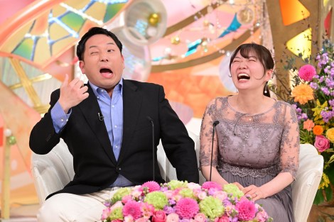 12日放送『新婚さんいらっしゃい！』モノマネ芸人・MAB夫妻（C）ABCテレビ 