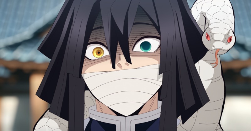 鬼滅の刃』伊黒の嫉妬にファン爆笑 蜜璃が炭治郎に“あ～ん”で「そりゃ