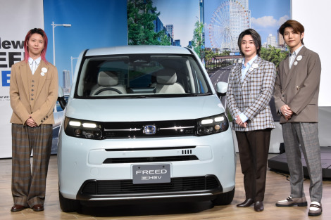 Honda�w�V�^FREED�x�VCM���\��ɏo�Ȃ���Mrs.GREEN APPLE�i������j���V���ˁA��X���M�A����l�iC�jORICON NewS inc. 