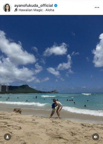 �����ŊC�𖞋i���镟�c�ʔT�����q�i�ʐ^�̓C���X�^�O���� @ayanofukuda_official ���j 