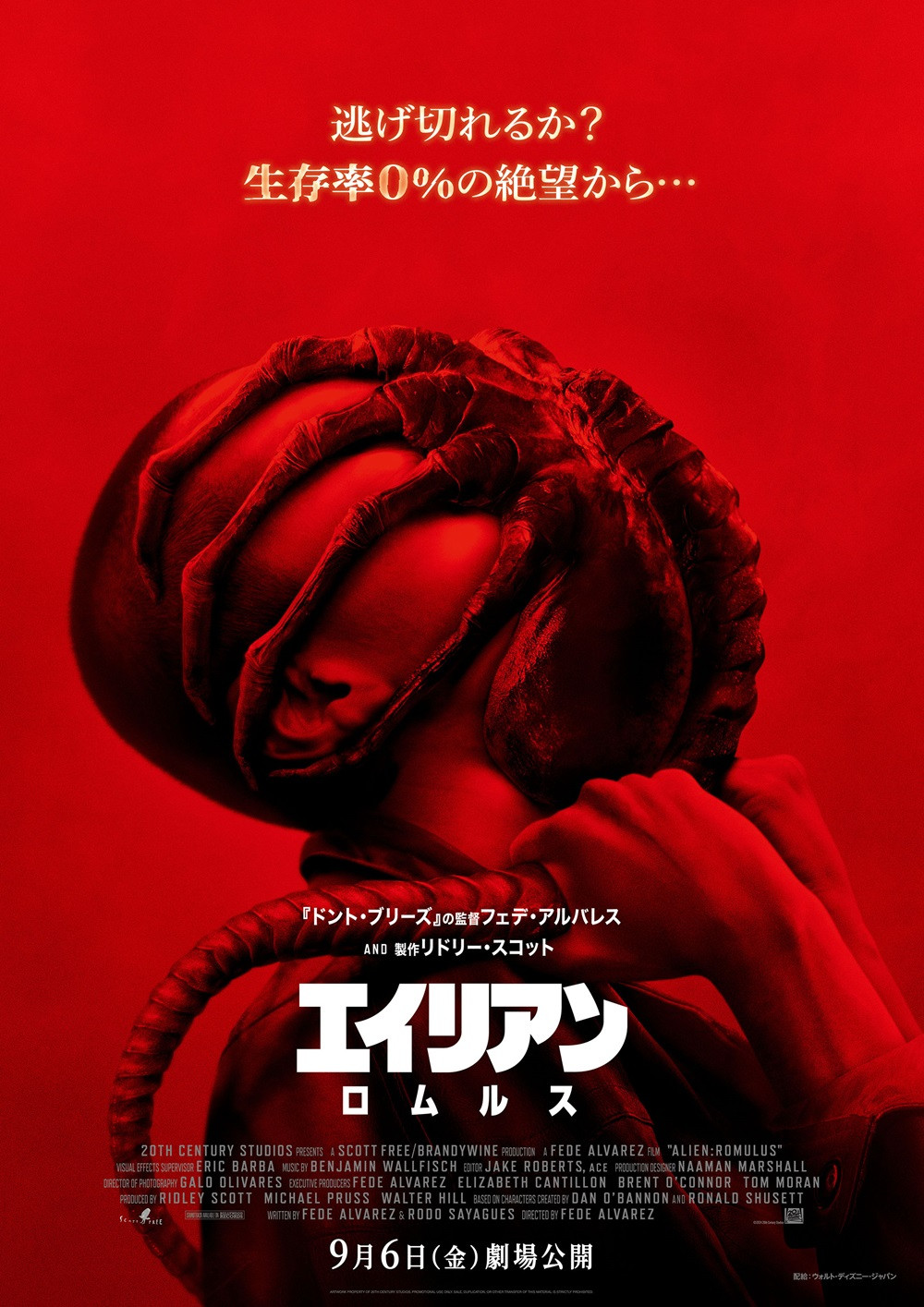 美品2枚セット　ポスター　エイリアン　ロムルス　映画 映画『エイリアン：ロムルス』人間に寄生する瞬間を捉えたショッキング